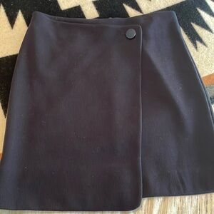 Blue wrap skirt
